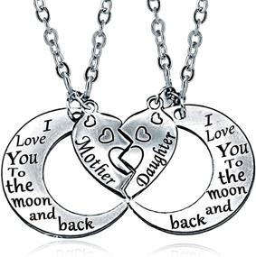 img 4 attached to Express Your Love with Mother-Daughter Necklaces for a Special Mom - Perfect Mothers Day Gift!