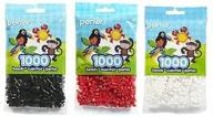 🔴 perler beads bead bag, white-black-red color combo (original version) logo