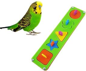 img 3 attached to 🧩 Bird Intelligence Training Toy: Puzzle Building Block for Parrots, Macaws, African Greys, Budgies, Parakeets, Cockatiels, Conures, Amazons - Cage Toy