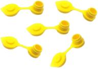 🔴 youngfly pack of 5 black vent caps for efficient fuel flow in any fuel/gas/water can (yellow, 5) logo