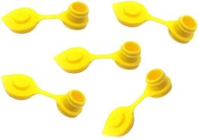 img 4 attached to 🔴 Youngfly Pack of 5 Black Vent Caps for Efficient Fuel Flow in Any Fuel/Gas/Water Can (Yellow, 5)