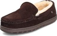 👞 womens chestnut harrison moc loafers & slip-ons shoes for men by lamo logo