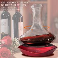 🍷 arttodo electric wine decanter aerator - luxury elegent gift design electronic table decanter shaker, compatible with dessert wines (decanter not included) логотип