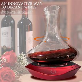 img 4 attached to 🍷 Arttodo Electric Wine Decanter Aerator - Luxury Elegent Gift Design Electronic Table Decanter Shaker, Compatible with Dessert Wines (Decanter Not Included)