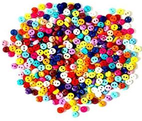 img 1 attached to 🧵 600Pcs/lot 6mm Round Resin Mini Tiny Buttons - Sewing Tools, Decorative Button, Scrapbooking, Garment DIY, Apparel Accessories