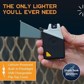 img 3 attached to 🔥 Upgraded USB Rechargeable Windproof Electric Lighter and Flashlight - Sparkr Mini Plasma Lighter 3.0, Lightweight Dual Arc Lighter for Everyday Carry