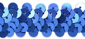 img 1 attached to Royal Blue Sequin Trim - Expo International 20-Yard, 2-Row Metallic Stretch, 7/8-Inch