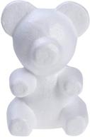 🐻 amosfun diy craft styrofoam foam bear mold for flower arranging gift wedding party decoration – white, 7.87x 5.12 inch logo