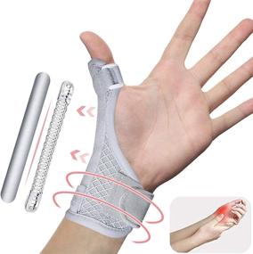 img 1 attached to 👍 Thumb Splint Brace: Stabilizer for Trigger Thumb, Pain Relief, Arthritis, Tendonitis, Sprains, Carpal Tunnel - Reversible for Left or Right Hand