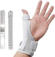 👍 thumb splint brace: stabilizer for trigger thumb, pain relief, arthritis, tendonitis, sprains, carpal tunnel - reversible for left or right hand логотип