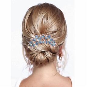 img 2 attached to Rhinestones Rhinestone Accessories Barrette Headpiece