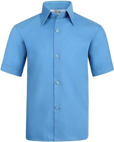 img 3 attached to 👔 Boys Dress Shirt Short Sleeve: Stylish Tops, Tees & Shirts for Boys' Clothing