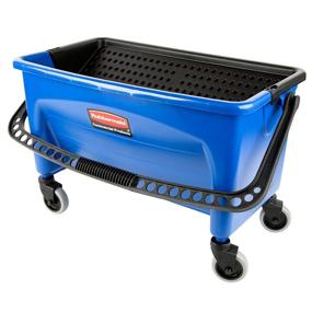 img 3 attached to 🧺 Rubbermaid FGQ93000BLUE 28-Quart Finish Mop Bucket with Wringer - Commercial Products