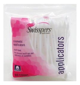 img 1 attached to 📦 Swisspers Cosmetic Applicators 80 Count Cotton Swabs (3 Pack)