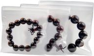 👜 premium clear jewelry anti-oxidation bags with zipper lock - tarnish prevention and clarity preservation for bracelets, rings, and earrings - pack of 30 (4.4x4.4 inch) logo