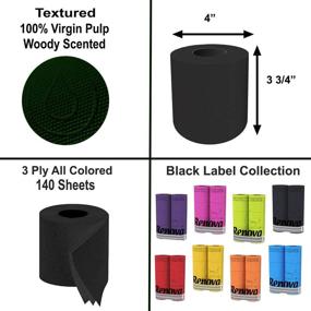 img 1 attached to 🚽 Renova H&amp;PC-53742 3 Ply Soft Black Toilet Loo Tissue (6 Pack) - Luxurious and Durable Bathroom Essential for Every Household