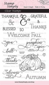 img 3 attached to Stamp Simply Clear Stamps Thanksgiving Scrapbooking & Stamping