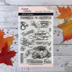 img 2 attached to Stamp Simply Clear Stamps Thanksgiving Scrapbooking & Stamping