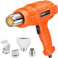 🔥 enertwist 1500w heat gun kit with dual temperature, 4 nozzle attachments - ideal for shrink wrapping, paint removal, rusty bolt stripping, wire shrinking, crafting - et-hg-1500r logo