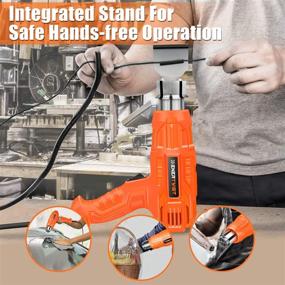 img 2 attached to 🔥 Enertwist 1500W Heat Gun Kit with Dual Temperature, 4 Nozzle Attachments - Ideal for Shrink Wrapping, Paint Removal, Rusty Bolt Stripping, Wire Shrinking, Crafting - ET-HG-1500R