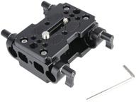 🎥 niceyrig shoulder support camera baseplate: enhance stability with 15mm rod clamp railblock for rod support/dslr rig cage logo