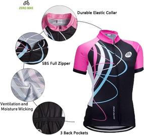 img 3 attached to 🚴 Stay Comfortable on your Bike with ZEROBIKE Women's Quick Dry Breathable Cycling Jersey Jacket