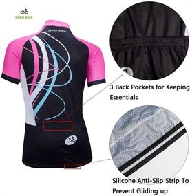 img 2 attached to 🚴 Stay Comfortable on your Bike with ZEROBIKE Women's Quick Dry Breathable Cycling Jersey Jacket