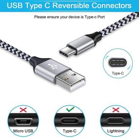 img 1 attached to Зарядное устройство USB Type C, 2 шт., с двойным портом и быстрым блоком зарядки, а также 2 шт. кабелей Type C длиной 6 футов - Совместимо с Samsung Galaxy S21, S20FE, S20+, S10, S9, Note 20, Google Pixel 5, 4XL, LG Stylo 6, 5, 4 - Улучшенный поисковый маркетинг