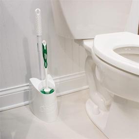 img 1 attached to Libman Toilet Brush and Plunger Combo Pack, White-Green, 2-Pieces