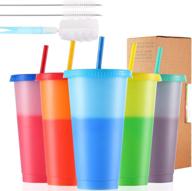 summer tumblers with swappable eco-friendly straws логотип