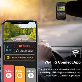img 2 attached to 🎥 REXING V1 MAX 4K Solo автомобильная камера: WiFi, GPS, Ночное видение, Широкий угол, Мобильное приложение, Поддержка 256 ГБ.
