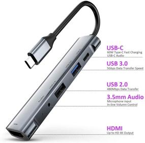 img 3 attached to Адаптер USB C к HDMI для iPad Pro и iPad Air 4 - 4K HDMI, USB3.0, разъем 3.5 мм, ПЗУ, совместим с MacBook и Samsung