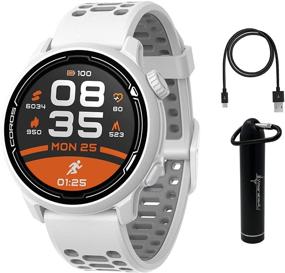 img 4 attached to 🔋 Coros PACE 2 Premium GPS Sport Watch White with Heart Rate Monitor, Barometer, and Long-lasting Battery - Bundle with Wearable4U Power Bank (White - Silicone Strap)