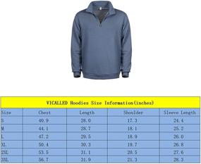 img 3 attached to VICALLED Sweatshirt Performance Regular Pullover Men's Clothing and Active