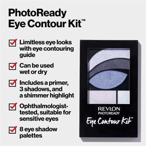 img 2 attached to Revlon PhotoReady Eye Contour Kit - Rustic (523): Wet/Dry Eyeshadow Palette with Double-Ended Brush - 0.1oz