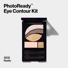 img 3 attached to Revlon PhotoReady Eye Contour Kit - Rustic (523): Wet/Dry Eyeshadow Palette with Double-Ended Brush - 0.1oz
