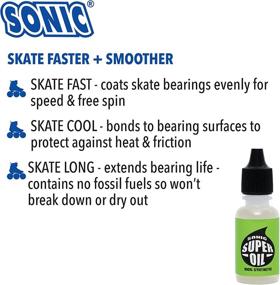 img 2 attached to 🔧 Sonic Super Oil: Premium Synthetic Bearing Lubricant for Inline Skates, Roller Skates, and Skateboards – Made in USA