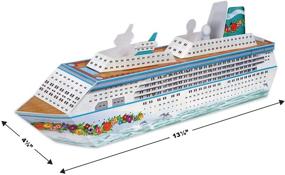 img 3 attached to 🚢 Beistle 3D Cruise Ship Table Centerpiece – Nautical Decor – Bon Voyage Ocean Theme Party Supplies, 13.25", Multicolor