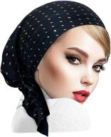 💎 stylish sparkle: pre tied tichel lightweight collection for women's accessories, scarves & wraps logo