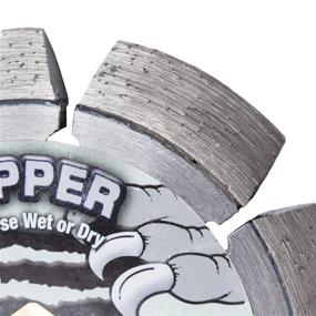 img 2 attached to 🔸 Delta Diamond Ripper Pro 4.5-Inch Concrete Crack Chaser Diamond Blade, Laser-Welded V-Shaped Cut for Concrete Repair (4.5" x .375")