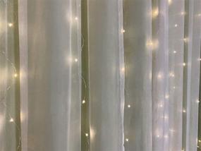 img 3 attached to 300 LED Curtain Lights USB Powered Fairy Lights 9.8ft by 9.8ft, 8 Modes, IP68 Waterproof for Party, Bedroom, Wall, and Garden Decorations - 300 Leds in Warm White