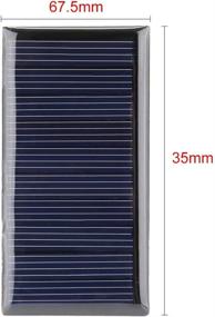 img 2 attached to uxcell 5Pcs 5V 60mA Poly Mini Solar Cell Panel Module - DIY Solar Charger for Light Toys - 68mm x 37mm