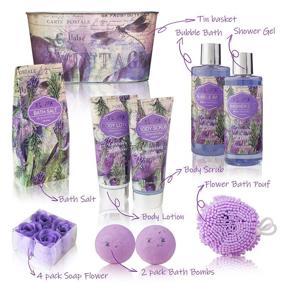 img 1 attached to 🛀 Luxurious Spa Gift Set for Women: Lavender and Rosemary Aromatherapy Basket - Perfect Gift for Mom on Mother's Day, Birthday, or Holidays - 13-Piece Set with Bubble Bath Bombs, Shower Gel, and Body Lotion