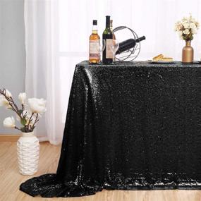 img 3 attached to Iridescent Rectangular Tablecloth by Kirsooku: Captivating Decorations for Enhanced Dining Décor