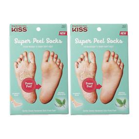 img 1 attached to 🧦 Оживите свои ноги с Kiss Super Peel носками - естественный пилинг (2 штуки)