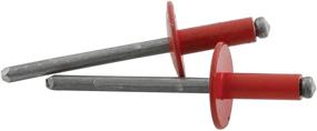 img 1 attached to 🔴 Allstar ALL18162 Large Head Rivet - Durable Aluminum, Striking Red Color | Pack of 250