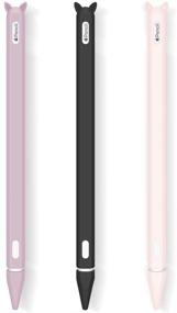 img 4 attached to 🐱 Cat-themed 3 Pack Case for Apple Pencil 2nd Generation: Holder Sleeve Cover and Protective Accessories for iPad Pro 11 12.9 inch 2018