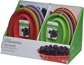 img 2 attached to 🍴 PROGRESS INT - Compact Expandable Colander Set - Assorted Colors - Pack of 4