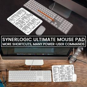 img 2 attached to 🖥️ SYNERLOGIC Конечный справочник по клавиатурным комбинациям Mac OS v2.0
⠀Мышь-коврик - Премиум, ламинированная, антистатическая резина (белый)