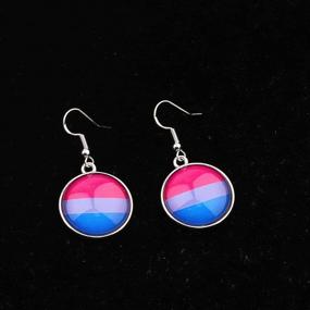 img 2 attached to 🌈 CHOORO Gay Pride Gift: Vibrant LGBT Rainbow Pride Earrings - Ideal Bisexual & Transgender Pride Jewelry